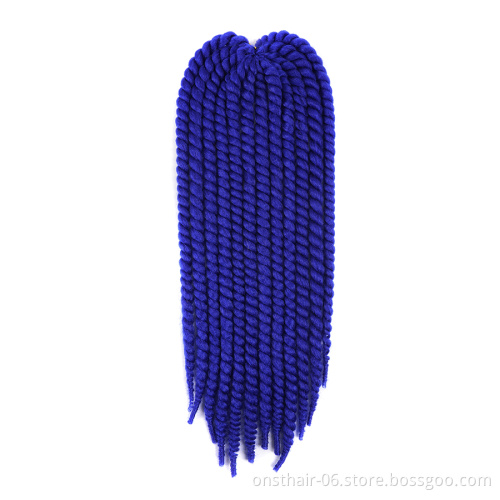 Jumbo Senegalese Twist Braid Hair Extension Havana Crochet Hair Mambo Faux Locs Twist Braiding Crochet Braids Hair Extensions